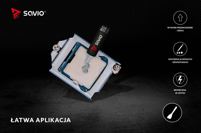 TG-02 Pasta termoprzewodząca 4g 05 latwa aplikacja